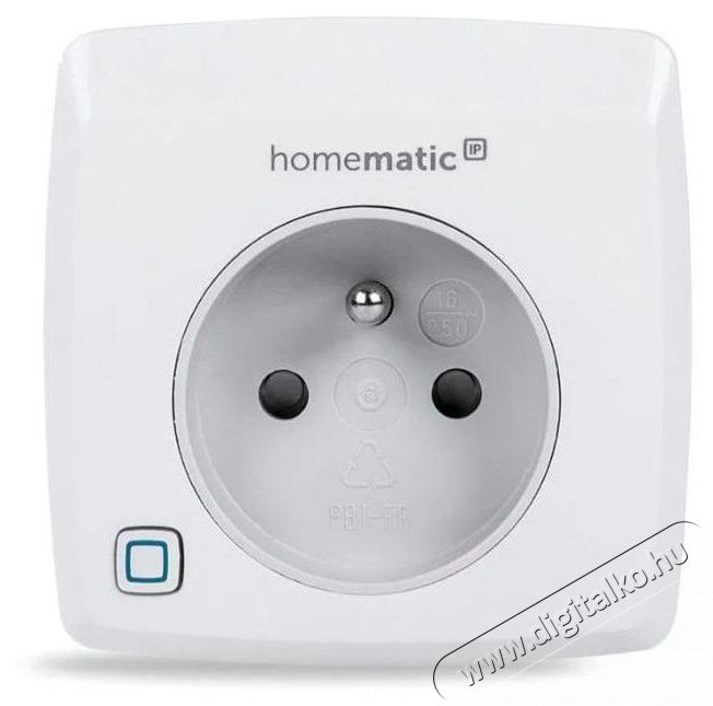 Homematic IP  HmIP-PSM-PE-2 kapcsolhat&oacute; fogyaszt&aacute;sm&eacute;rő konnektor H&aacute;ztart&aacute;s / Otthon / K&uuml;lt&eacute;r - Okos otthon - Okos konnektor - 522980
