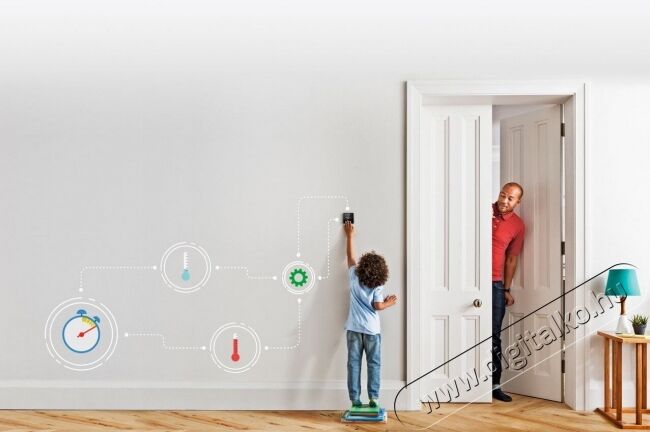 Honeywell Y6H810WF1034 Lyric T6 WiFi-s vezeték nélküli okos szobatermosztát Háztartás / Otthon / Kültér - Okos otthon - Termosztát - 342021