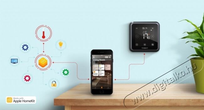 Honeywell Y6H810WF1034 Lyric T6 WiFi-s vezeték nélküli okos szobatermosztát Háztartás / Otthon / Kültér - Okos otthon - Termosztát - 342021