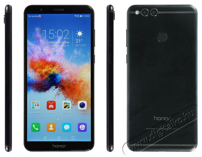 Honor 7X 64GB Dual Sim okostelefon - fekete Mobil / Kommunikáció / Smart - Okostelefon - Android - 338818