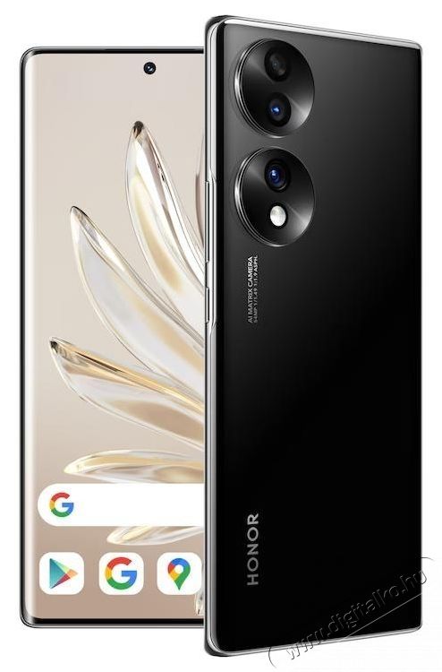 Honor 70 5G Mobiltelefon, K&aacute;rtyaf&uuml;ggetlen, 8GB RAM, 128GB, Dual SIM, &Eacute;jfekete &Uacute;jdons&aacute;gok - &Uacute;j term&eacute;kek - 533510