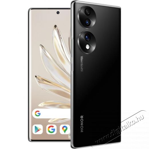 Honor 70 5G Mobiltelefon, K&aacute;rtyaf&uuml;ggetlen, 8GB RAM, 128GB, Dual SIM, &Eacute;jfekete &Uacute;jdons&aacute;gok - &Uacute;j term&eacute;kek - 533510