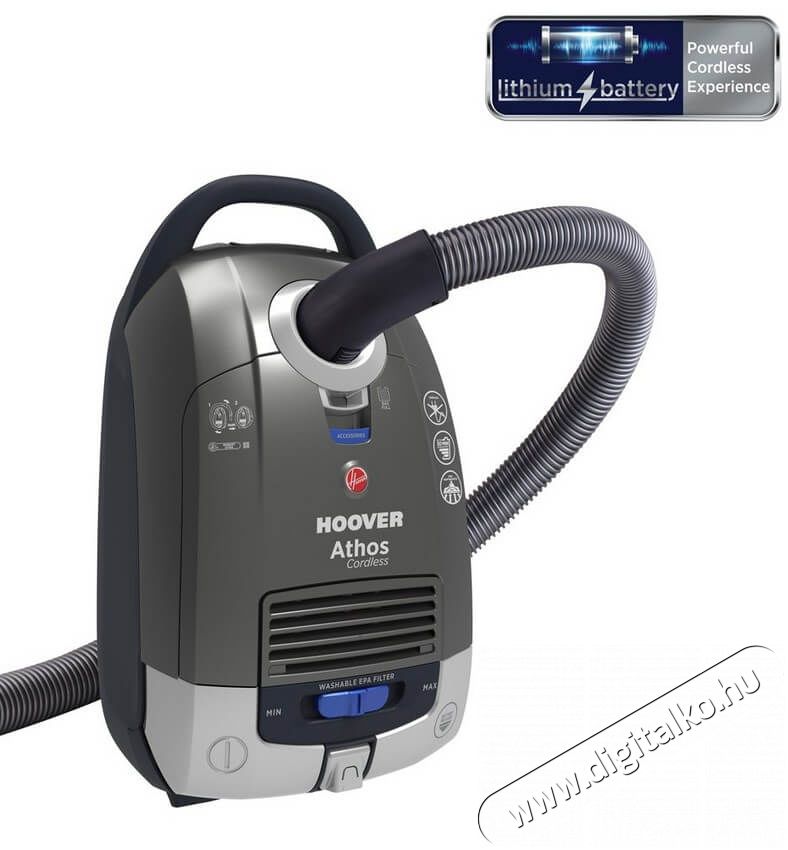 Hoover ATC18LI 011 Athos vezeték nélküli porzsákos porszívó Háztartás / Otthon / Kültér - Porszívó / takarítógép - Porzsákos porszívó - 336241