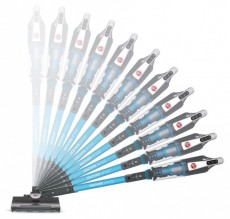 Hoover HF522STP 011 szürke-kék akkumulátoros álló porszívó Háztartás / Otthon / Kültér - Porszívó / takarítógép - Kézi / álló porszívó - 399817