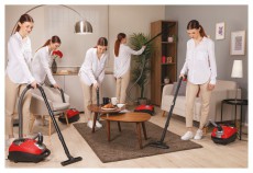 Hoover HE310HM 011 piros-szürke porzsákos porszívó Háztartás / Otthon / Kültér - Porszívó / takarítógép - Porzsákos porszívó - 462099