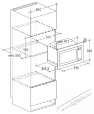 Hoover HMB 20/1 GDFX Konyhai termékek - Mikrohullámú sütő - Mikrohullámú sütő (beépíthető) - 509180