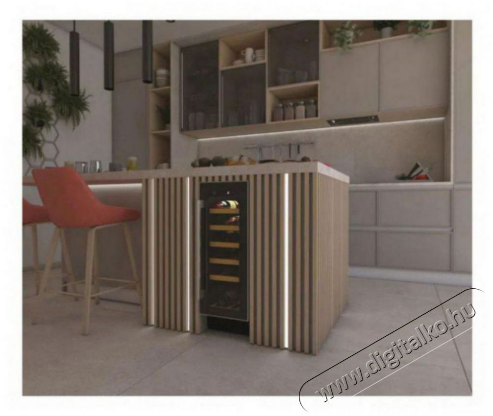 Hoover HWCB 30/1 H-WINE 300 Konyhai term&eacute;kek - Hűtő, fagyaszt&oacute; (szabadon&aacute;ll&oacute;) - Borhűtő - 509803