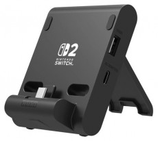 HORI Dual PlayStand Nintendo Switch 2 Official USB-A - USB-C fekete állvány és töltő Iroda és számítástechnika - Játék konzol - Kiegészítő - 513847