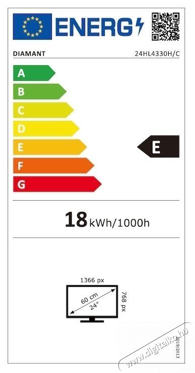 Horizon Diamant 24HL4330H/C Smart LED Telev&iacute;zi&oacute;, 60 cm, HD, E energiaoszt&aacute;ly Telev&iacute;zi&oacute;k - LED telev&iacute;zi&oacute; - 720p HD Ready felbont&aacute;s&uacute; - 535312