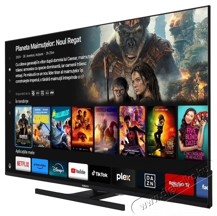 Horizon 43HQ8560U/D QLED TV, 108 cm, Smart, 4K Ultra HD, F energiaoszt&aacute;ly Telev&iacute;zi&oacute;k - LED telev&iacute;zi&oacute; - UHD 4K felbont&aacute;s&uacute; - 535317