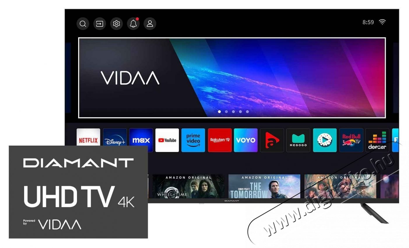 Horizon Diamant 50HL5530U/C LED Telev&iacute;zi&oacute;, 126 cm, Smart, 4K Ultra HD, E energiaoszt&aacute;ly Telev&iacute;zi&oacute;k - LED telev&iacute;zi&oacute; - UHD 4K felbont&aacute;s&uacute; - 535314