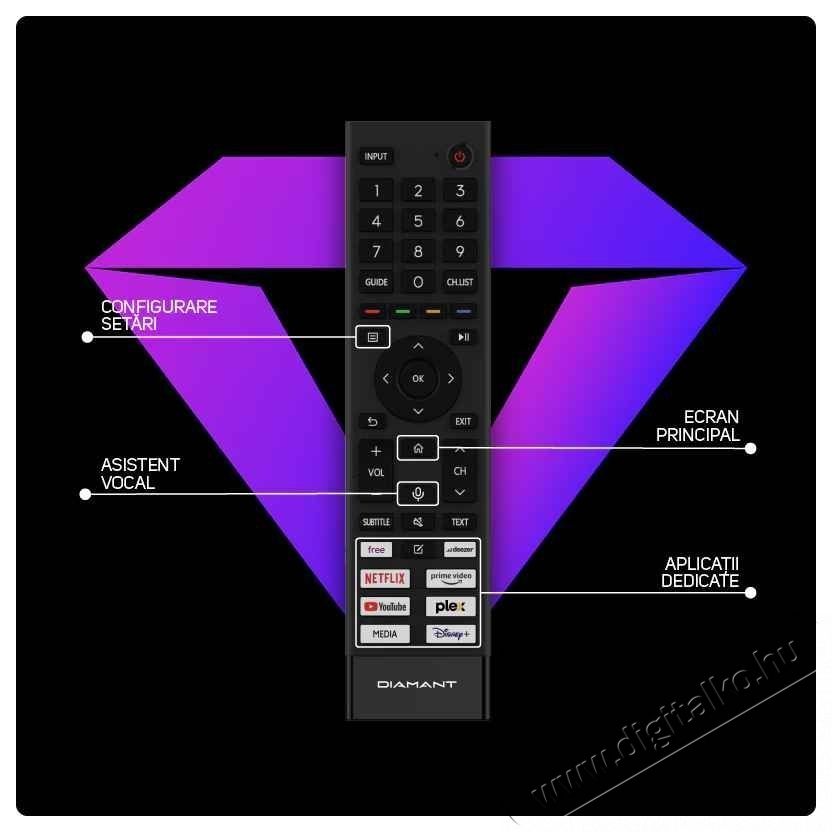 Horizon Diamant 50HL5530U/C LED Telev&iacute;zi&oacute;, 126 cm, Smart, 4K Ultra HD, E energiaoszt&aacute;ly Telev&iacute;zi&oacute;k - LED telev&iacute;zi&oacute; - UHD 4K felbont&aacute;s&uacute; - 535314