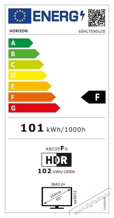 Horizon 65HL7590U/D LED TV (2024-es modell), 164 cm, Smart Google TV, 4K Ultra HD, F energiaoszt&aacute;ly Telev&iacute;zi&oacute;k - LED telev&iacute;zi&oacute; - UHD 4K felbont&aacute;s&uacute; - 535325