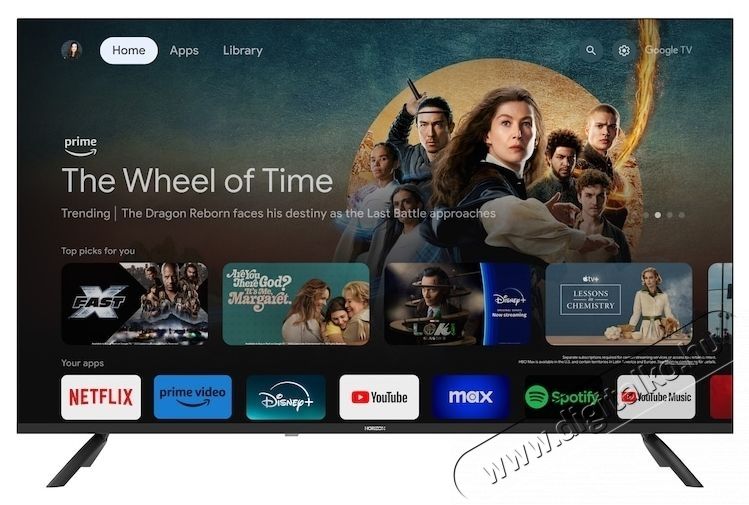 Horizon 65HL7590U/D LED TV (2024-es modell), 164 cm, Smart Google TV, 4K Ultra HD, F energiaoszt&aacute;ly Telev&iacute;zi&oacute;k - LED telev&iacute;zi&oacute; - UHD 4K felbont&aacute;s&uacute; - 535325
