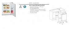 Hotpoint Ariston BTS 1622/HA beépíthető hűtőszekrény Konyhai termékek - Hűtő, fagyasztó (beépíthető) - Fagyasztó nélküli hűtő - 268175