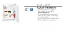 Hotpoint Ariston BTSZ 1632/HA Hűtőszekrény Konyhai termékek - Hűtő, fagyasztó (beépíthető) - Egyajtós hűtő - 268176
