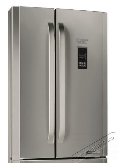 Hotpoint Ariston E4DG AAA X MTZ Hűtőszekrény Konyhai termékek - Hűtő, fagyasztó (szabadonálló) - Amerikai típusú Side By Side hűtő - 281217