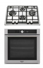 Hotpoint Ariston FI4 854 P IX HA + PKL 641 D2/IX/HA EE beépíthető szett Konyhai termékek - Sütő-főzőlap, tűzhely (beépíthető) - Sütő-főzőlap szett (beépíthető) - 347736