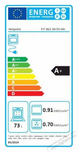 Hotpoint Ariston FI7 861 SH DS HA beépíthető sütő Konyhai termékek - Sütő-főzőlap, tűzhely (beépíthető) - Sütő (beépíthető) - 348221