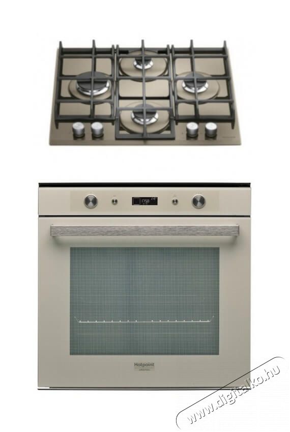 Hotpoint Ariston FI7 861 SH DS HA beépíthető sütő + TQG 641 /HA(DS) gázfőzőlap Konyhai termékek - Sütő-főzőlap, tűzhely (beépíthető) - Sütő-főzőlap szett (beépíthető) - 347727