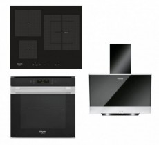 Hotpoint Ariston FI9 891 SP IX HA beépíthető sütő + KIS 630 LD F főzőlap + HHVP 6.6F LM K páraelszívó Konyhai termékek - Sütő-főzőlap, tűzhely (beépíthető) - Sütő-főzőlap szett (beépíthető) - 347732