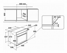 Hotpoint Ariston FI9 891 SP IX HA beépíthető sütő Konyhai termékek - Sütő-főzőlap, tűzhely (beépíthető) - Sütő (beépíthető) - 345070