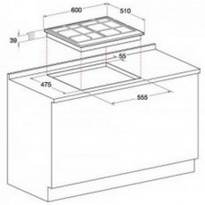 Hotpoint Ariston PCN 641 IX/HA EE gázfőzőlap Konyhai termékek - Sütő-főzőlap, tűzhely (beépíthető) - Gázfőzőlap (beépíthető) - 306198