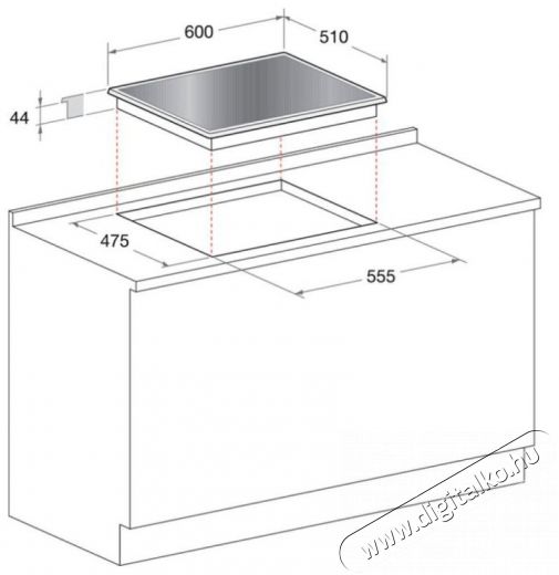 Hotpoint Ariston TQG 641 HA(DS) Gázfőzőlap Konyhai termékek - Sütő-főzőlap, tűzhely (beépíthető) - Gázfőzőlap (beépíthető) - 361519