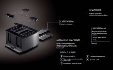 Hotpoint Ariston TT 44E AX0 Kenyérpirító Konyhai termékek - Konyhai kisgép (sütés / főzés / hűtés / ételkészítés) - Kenyérpirító - 281224