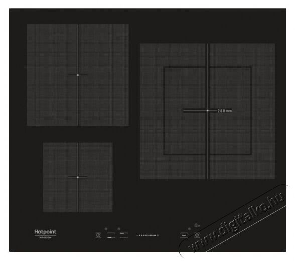Hotpoint Ariston KIS 630 LD F indukciós főzőlap Konyhai termékek - Sütő-főzőlap, tűzhely (beépíthető) - Indukciós főzőlap (beépíthető) - 306178