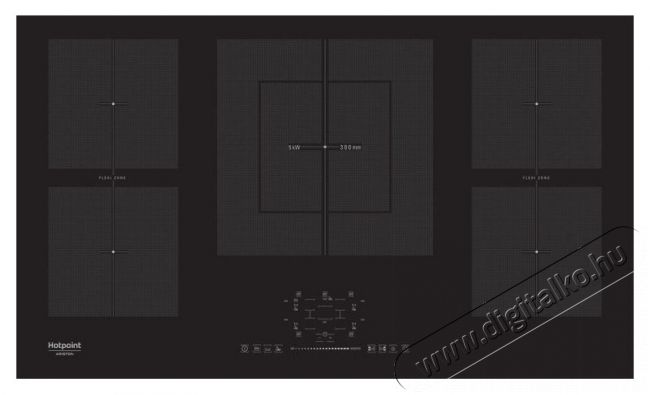 Hotpoint Ariston KIF 952 BXLD B indukciós főzőlap Konyhai termékek - Sütő-főzőlap, tűzhely (beépíthető) - Indukciós főzőlap (beépíthető) - 306192