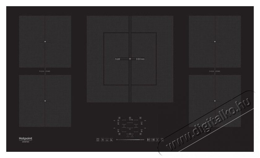 Hotpoint Ariston KIF 952 BXLD B beépíthető sütő + FI9 891 SP IX HA indukciós főzőlap + HHVP 8.7F LT K páraelszívó Konyhai termékek - Sütő-főzőlap, tűzhely (beépíthető) - Sütő-főzőlap szett (beépíthető) - 347730