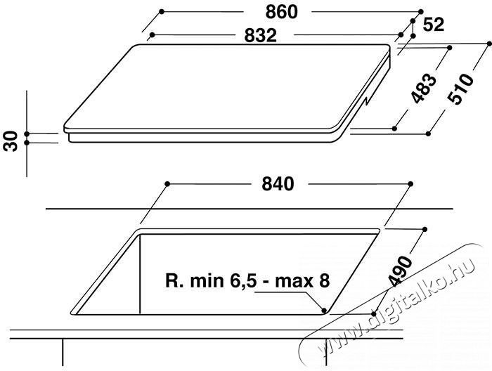 Hotpoint Ariston KIF 952 BXLD B beépíthető sütő + FI9 891 SP IX HA indukciós főzőlap + HHVP 8.7F LT K páraelszívó Konyhai termékek - Sütő-főzőlap, tűzhely (beépíthető) - Sütő-főzőlap szett (beépíthető) - 347730