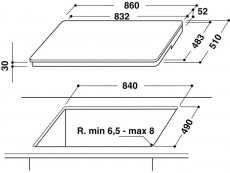 Hotpoint Ariston KIF 952 BXLD B beépíthető sütő + FI9 891 SP IX HA indukciós főzőlap + HHVP 8.7F LT K páraelszívó Konyhai termékek - Sütő-főzőlap, tűzhely (beépíthető) - Sütő-főzőlap szett (beépíthető) - 347730