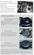 Hotpoint Ariston PH 941MSTB (IX)/HA gázfőzőlap Konyhai termékek - Sütő-főzőlap, tűzhely (beépíthető) - Gázfőzőlap (beépíthető) - 268169