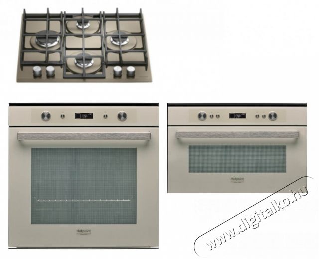 Hotpoint Ariston FI7 861 SH DS HA beépíthető sütő + TQG 641 /HA(DS) főzőlap + MD 764 DS HA mikrohullámú sütő Konyhai termékek - Sütő-főzőlap, tűzhely (beépíthető) - Sütő-főzőlap szett (beépíthető) - 347718
