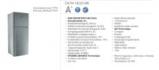 Hotpoint Ariston ENTM 18220 VW Hűtőszekrény Konyhai termékek - Hűtő, fagyasztó (szabadonálló) - Felülfagyasztós kombinált hűtő - 268179