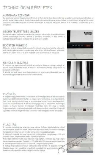 Hotpoint Ariston HKT 4 X /HA Páraelszívó Konyhai termékek - Páraelszívó - Kürtős - 268248