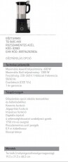 Hotpoint Ariston TB 060C AX0 Turmixgép és gőzpároló Konyhai termékek - Konyhai kisgép (előkészítés / feldolgozás) - Turmixgép - 281064