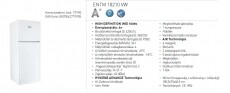 Hotpoint Ariston ENTM 18210 VW Hűtőszekrény Konyhai termékek - Hűtő, fagyasztó (szabadonálló) - Felülfagyasztós kombinált hűtő - 268178