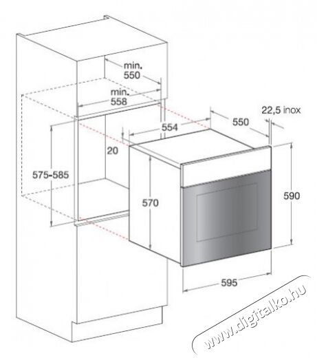 Hotpoint Ariston FK89EL .20 X/HA (CF) Sütő Konyhai termékek - Sütő-főzőlap, tűzhely (beépíthető) - Sütő (beépíthető) - 281091
