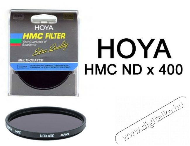 Hoya HMC ND400 (NDx400) Szürke szűrő 82mm Fotó-Videó kiegészítők - Szűrő - ND szűrő - 261203