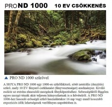 Hoya Pro ND1000 szürke szűrő 52mm Fotó-Videó kiegészítők - Szűrő - ND szűrő - 295088