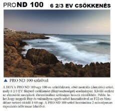 Hoya Pro ND100 szürke szűrő 49mm Fotó-Videó kiegészítők - Szűrő - ND szűrő - 295052