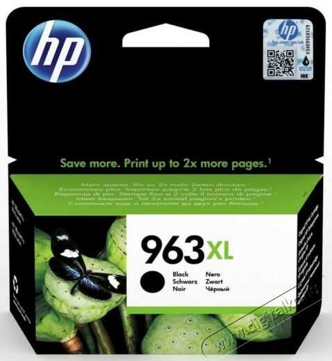 HP 3JA30AE (963XL) fekete tintapatron Iroda és számítástechnika - Számítógép tartozék - Táp kábel - 367677