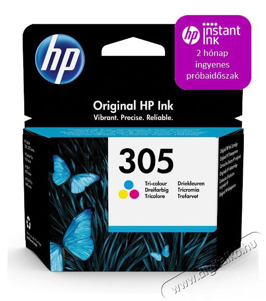 HP 3YM60AE (305) h&aacute;romsz&iacute;nű tintapatron Iroda &eacute;s sz&aacute;m&iacute;t&aacute;stechnika - Nyomtat&oacute; - Kieg&eacute;sz&iacute;tő - 393182