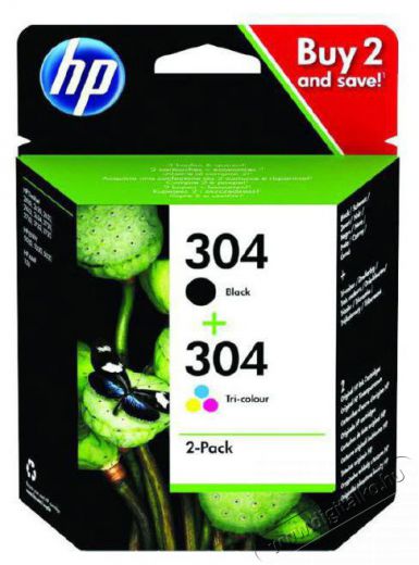 HP 3JB05AE (304) fekete és háromszínű tintapatron csomag Iroda és számítástechnika - Nyomtató - Kiegészítő - 398009