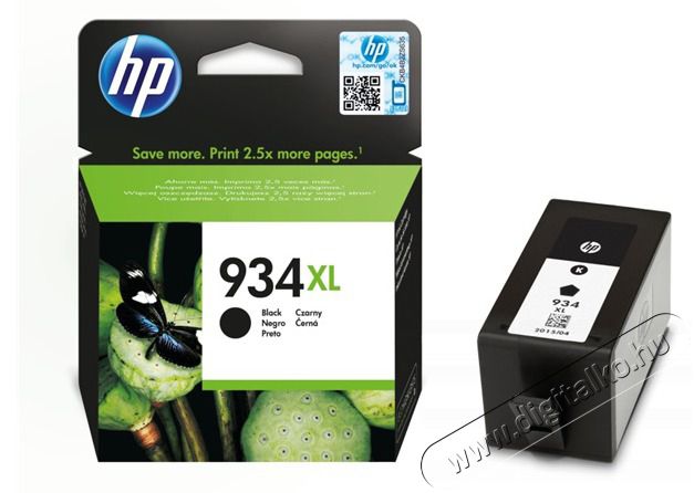 HP C2P23AE (934XL) fekete nagykapacítású tintapatron Iroda és számítástechnika - Nyomtató - Kiegészítő - 393227