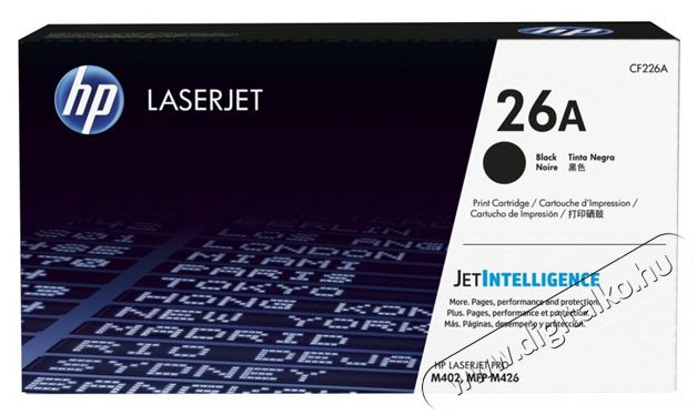 HP CF226A (26A) Fekete toner Iroda és számítástechnika - Nyomtató - Kiegészítő - 393311