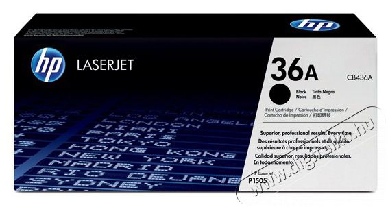 HP CB436A (36A) fekete toner Iroda és számítástechnika - Nyomtató - Kiegészítő - 397997